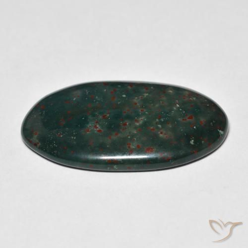 Pietra del sangue Multicolore naturale da 18.31 ct, Ovale, Opaco