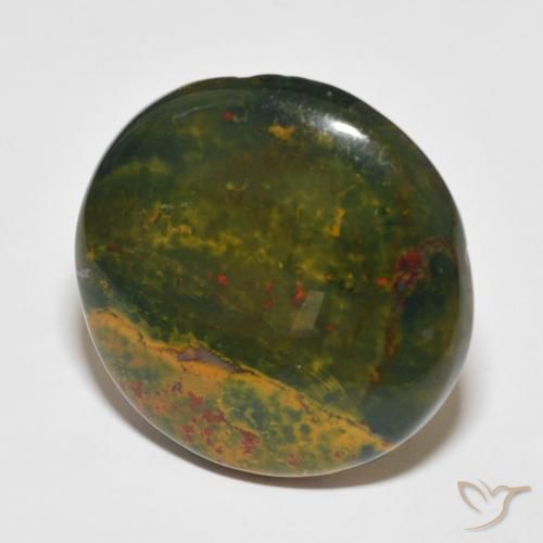 Pietra del sangue Multicolore naturale da 34.52 ct, Rotondo, Opaco