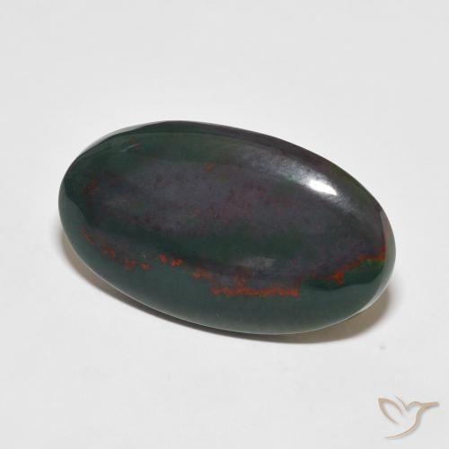 Pietra del sangue Multicolore naturale da 16.25 ct, Ovale, Opaco