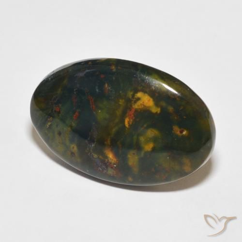 Pietra del sangue Multicolore naturale da 20.80 ct, Ovale, Opaco