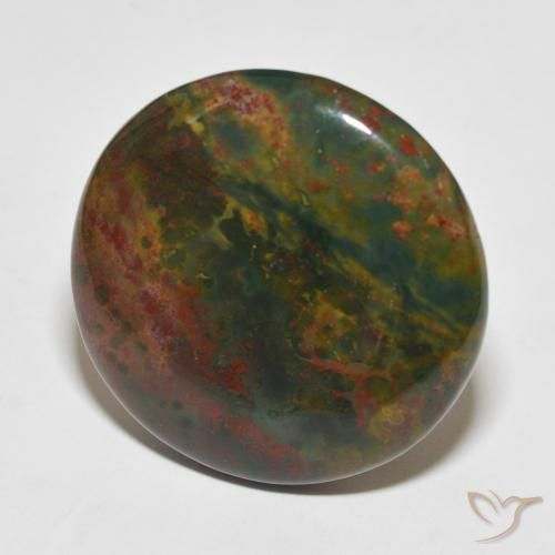 Pietra del sangue Multicolore naturale da 44.58 ct, Rotondo, Opaco