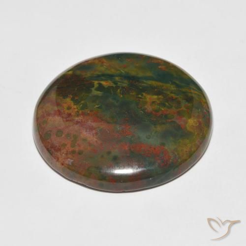 Pietra del sangue Multicolore naturale da 44.58 ct, Rotondo, Opaco