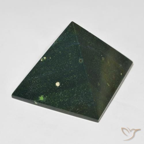125.94ct Naturale Verde scuro Pietra del sangue, Quadrato, Opaco