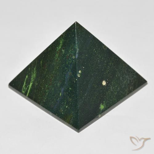 Pietra del sangue Verde scuro naturale da 125.94 ct, Quadrato, Opaco