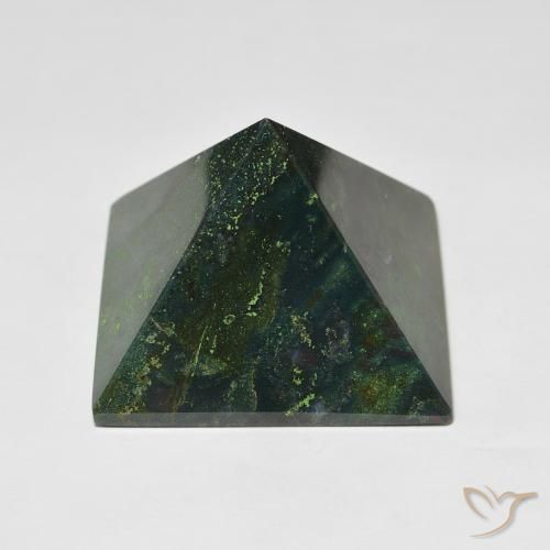 Pietra del sangue Verde scuro naturale da 109.05 ct, Quadrato, Opaco