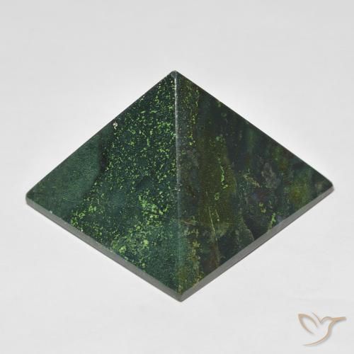 Pietra del sangue Verde scuro naturale da 109.05 ct, Quadrato, Opaco
