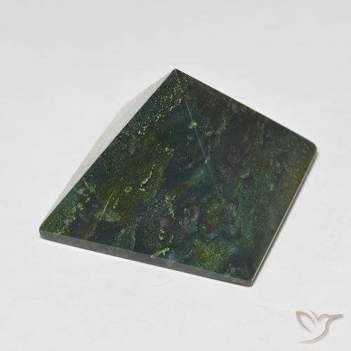 Pietra del sangue Verde scuro naturale da 109.05 ct, Quadrato, Opaco