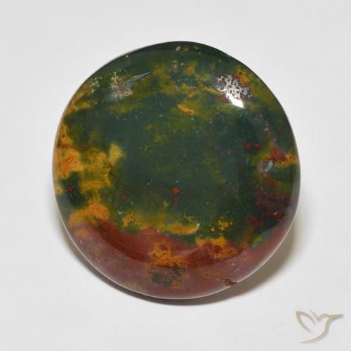 Pietra del sangue Multicolore naturale da 29.37 ct, Rotondo, Opaco