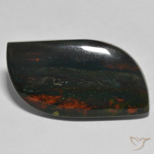 Pietra del sangue Verde e Rosso naturale da 26.95 ct, Forma fantasia, Opaco