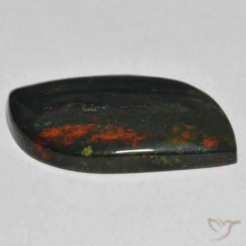 Pietra del sangue Verde e Rosso naturale da 26.95 ct, Forma fantasia, Opaco