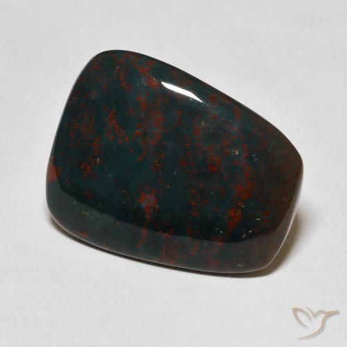 Pietra del sangue Verde e Rosso naturale da 16.09 ct, Taglio a fantasia, Opaco