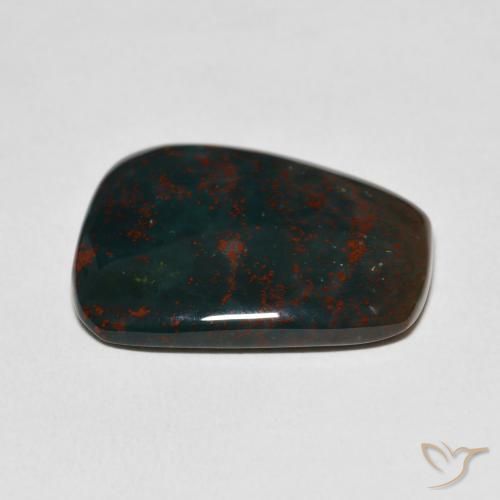 Pietra del sangue Verde e Rosso naturale da 16.09 ct, Taglio a fantasia, Opaco