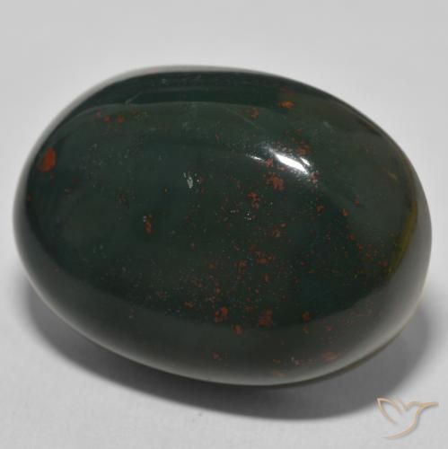 Pietra del sangue Verde multicolore naturale da 57.49 ct, Ovale, Opaco