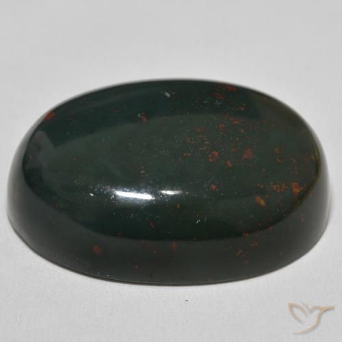 Pietra del sangue Verde multicolore naturale da 57.49 ct, Ovale, Opaco