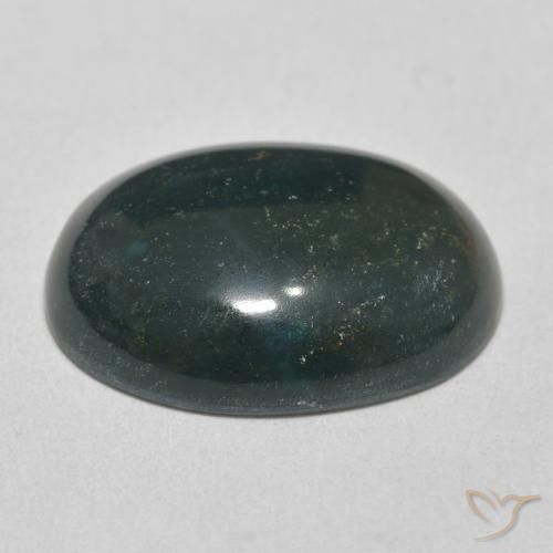 Pietra del sangue Verde multicolore naturale da 15.20 ct, Ovale, Opaco