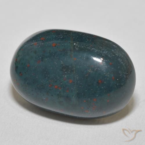 Pietra del sangue Verde multicolore naturale da 20.93 ct, Ovale, Opaco