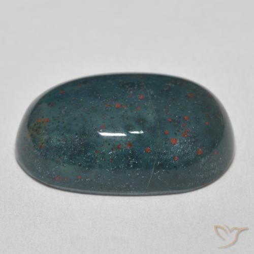 Pietra del sangue Verde multicolore naturale da 20.93 ct, Ovale, Opaco