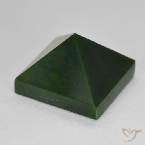 Pietra del sangue Verde foresta naturale da 14.38 ct, Quadrato, Opaco