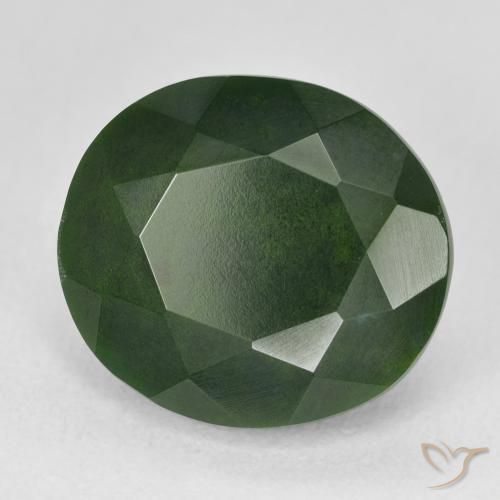 Pietra del sangue Verde multicolore naturale da 11.32 ct, Ovale, Opaco