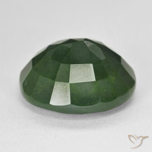 Pietra del sangue Verde multicolore naturale da 11.32 ct, Ovale, Opaco
