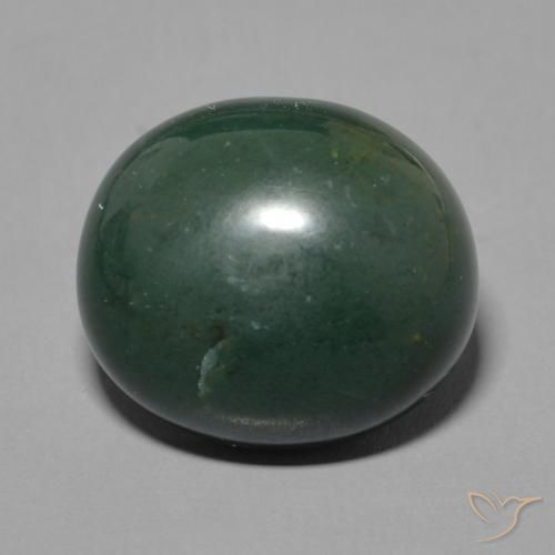 7.92ct Naturale Verde scuro Pietra del sangue, Ovale, Opaco