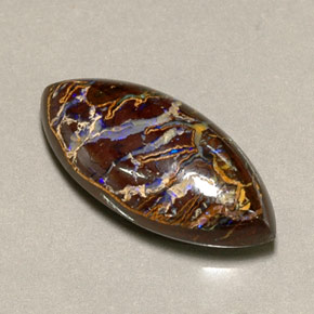 Opale boulder naturale multicolore da 12,35 ct, marchesa, opaco