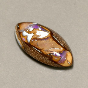 Opale masso Multicolore naturale da 4.34 ct, Taglio marquise, Opaco