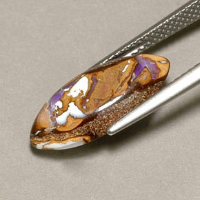 Opale masso Multicolore naturale da 4.34 ct, Taglio marquise, Opaco