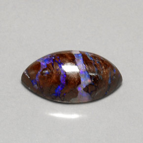 Opale masso Multicolore naturale da 5.80 ct, Taglio marquise, Opaco