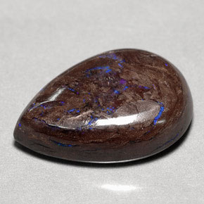 Opale boulder naturale multicolore da 14,97 ct, taglio a pera, opaco