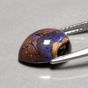 Opale masso Multicolore naturale da 3.41 ct, Forma a pera, Opaco