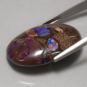 Opale masso Multicolore naturale da 32.09 ct, Taglio ovale, Opaco