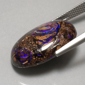 Opale masso Multicolore naturale da 17.91 ct, Taglio ovale, Opaco