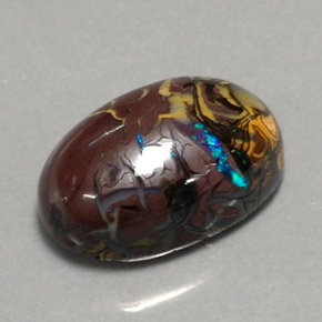 Opale masso Multicolore naturale da 6.95 ct, Taglio ovale, Opaco