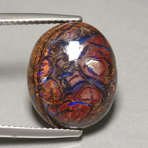 Opale masso Multicolore naturale da 9.88 ct, Taglio ovale, Opaco