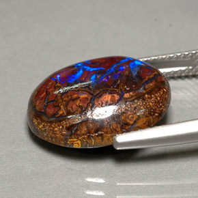 Opale masso Multicolore naturale da 9.88 ct, Taglio ovale, Opaco