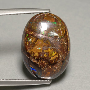 Opale masso Multicolore naturale da 10.06 ct, Taglio ovale, Opaco