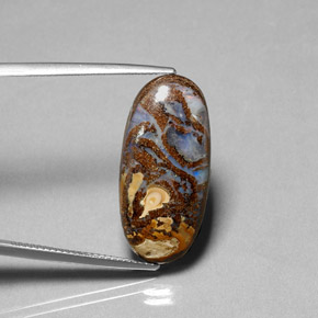 Opale masso Multicolore naturale da 14.49 ct, Taglio ovale, Opaco