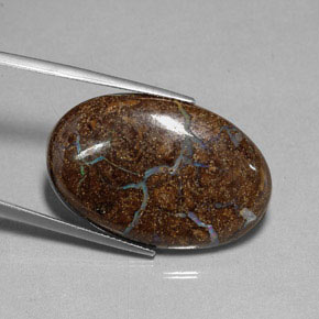 Opale masso Multicolore naturale da 27.95 ct, Taglio ovale, Opaco