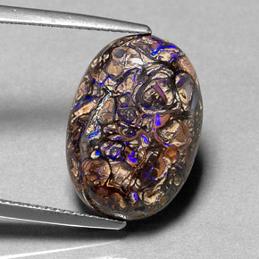 Opale masso Multicolore naturale da 8.36 ct, Taglio ovale, Opaco