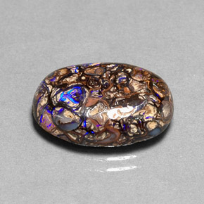 Opale masso Multicolore naturale da 8.36 ct, Taglio ovale, Opaco
