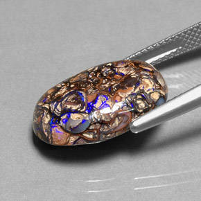 Opale masso Multicolore naturale da 8.36 ct, Taglio ovale, Opaco