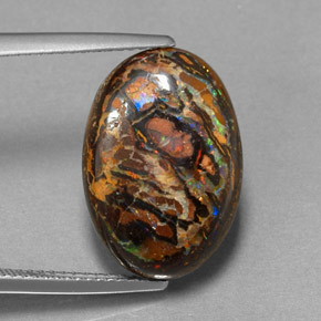 Opale masso Multicolore naturale da 10.67 ct, Taglio ovale, Opaco
