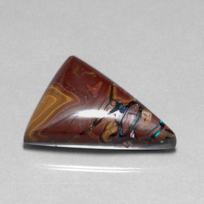 Opale boulder naturale multicolore da 34,01 ct, trillion, opaco