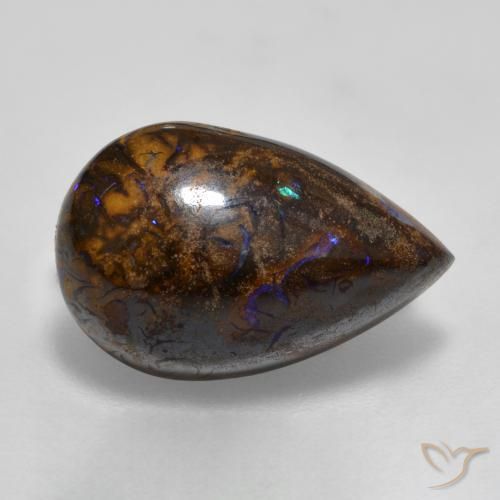 Opale masso Multicolore naturale da 7.81 ct, Forma a pera, Opaco