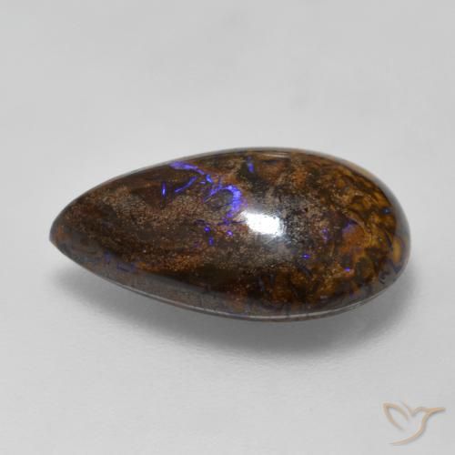 Opale masso Multicolore naturale da 7.81 ct, Forma a pera, Opaco