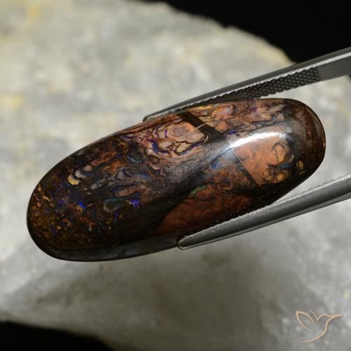 Opale masso Multicolore naturale da 32.39 ct, Ovale, Opaco