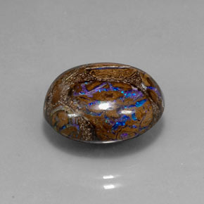 Opale masso Multicolore naturale da 19.97 ct, Taglio ovale, Opaco
