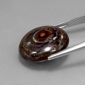 Opale masso Multicolore naturale da 18.71 ct, Taglio rotondo, Opaco