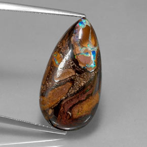 Opale masso Multicolore naturale da 14.68 ct, Forma a pera, Opaco
